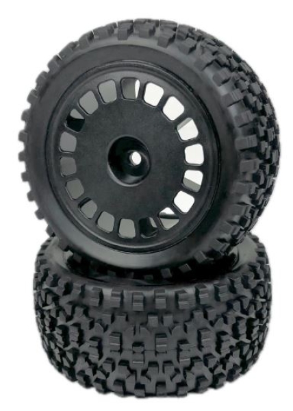 2500057 1:10 Buggy Räderset "Maxi Block" hinten schwarz